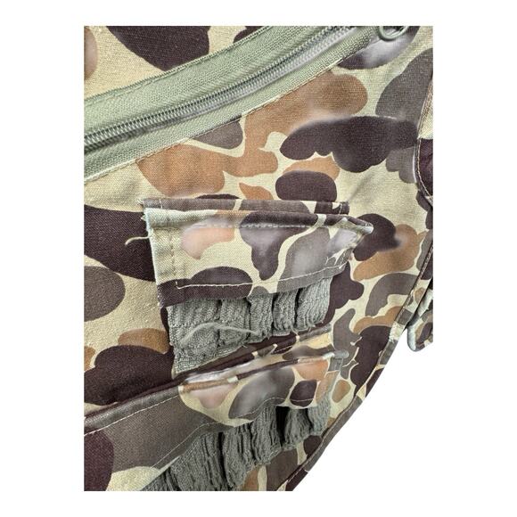 Vintage Mount’N Prairie Hunting Vest Men L Brown Camouflage Chukar Upland Duck - Picture 3 of 6
